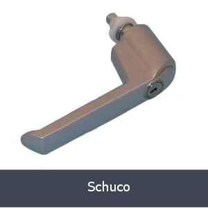 schuco window handle grey