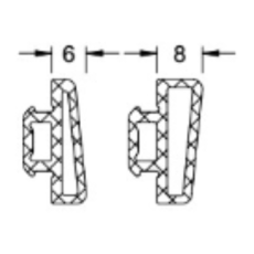 Schuco 224694 ASS 70 FD Folding Door Rebate Gasket