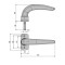 Fapim Horus Door Lever Handle with 43/50mm Fixings 