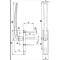 Giesse Prima Lift and Slide Internal Handle - Lock