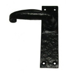 Black Antique Warwick Style Lever Latch Door Handles